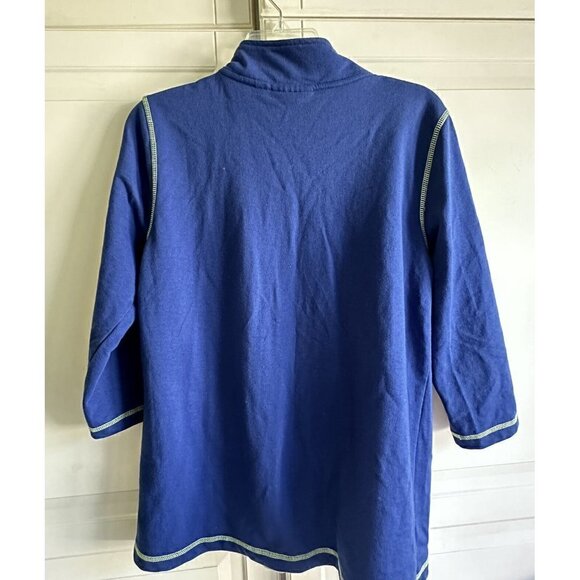 Quaker Factory Women’s Small Blue Green 3/4 Sleeve Lightweight‎ Stretchy Jacket - Picture 6 of 7